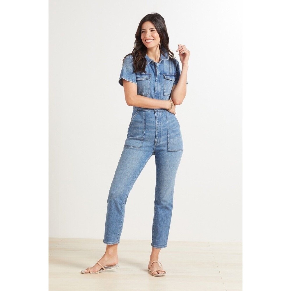 Good American Fit For Success Denim Jumpsuit in Blue274 Size 3 / L